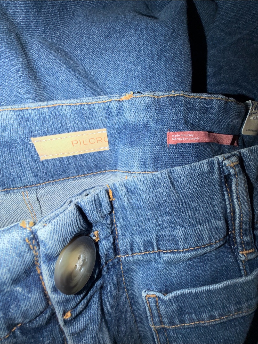 Pilcro Wide-Leg High-Rise Jeans — Denim Blue Sz 30 NWT - Picture 4 of 6